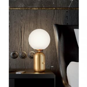 HELIOS VEIOZA 1x28W E14 MATT GOLD /WHITE GLASS D150, 01-2929