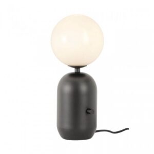 HELIOS VEIOZA 1x42W E27 MATT BLACK /WHITE GLASS D200, 01-2932
