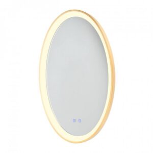 Oglinda pentru baie Vanity, auriu mat, LED CCT, 36W, 2972 lumeni, 3000K/4000K/6000K, IP44, H.80 cm, 01-3822