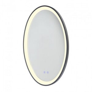 Oglinda pentru baie Vanity, negru mat, LED CCT, 36W, 2972 lumeni, 3000K/4000K/6000K, IP44, H.80 cm, 01-3823