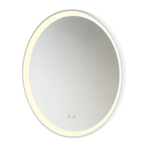 Oglinda pentru baie Vanity, alb mat, LED CCT, 48W, 3752 lumeni, 3000K/4000K/6000K, IP44, D.78 cm, 01-3824