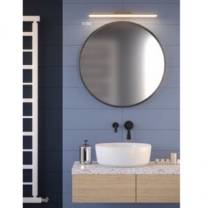 Aplica Redo BARRIO LED SMD 27W IP44, Negru mat, 3000K, L. 90 cm, 01-2506