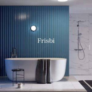 Plafonieră LED pentru baie Redo FRISBI LED 8W D. 15 cm CRI 90 3000K IP44 crom, 01-3725