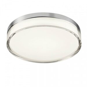 Plafoniera Redo Frisbi, crom, LED CCT, 18W, 1440 lm, 3000K/4000K, IP44, D.28 cm, 01-3728