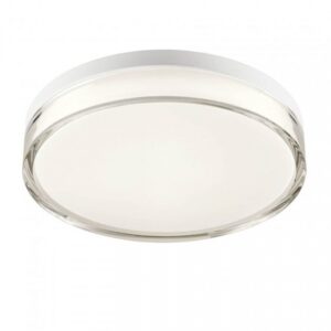Plafoniera Redo Frisbi, alb mat, LED CCT, 18W, 1440 lumeni, 3000K/4000K, IP44, D.28 cm, 01-3732