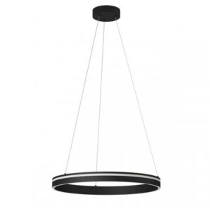 Suspensie Smarter Valdis, negru mat, LED CCT, 38W, 2109 lumeni, 3000K/4000K, D.59 cm, 01-3776