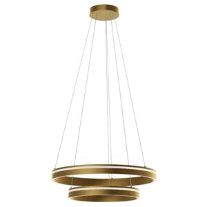 Suspensie Smarter Valdis, auriu mat, LED CCT, 55W, 2710 lumeni, 3000K/4000K, D.59 cm, 01-3778