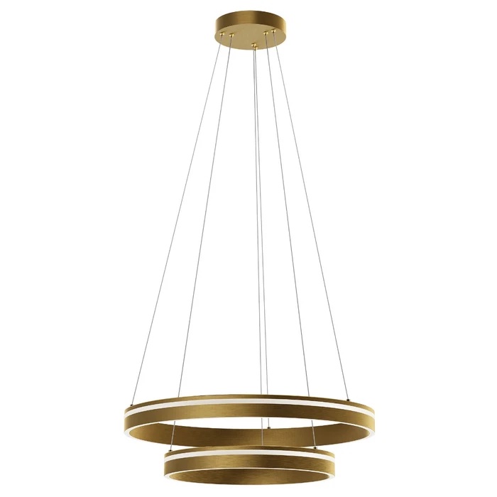 Suspensie Smarter Valdis, auriu mat, LED CCT, 55W, 2710 lumeni, 3000K/4000K, D.59 cm, 01-3778