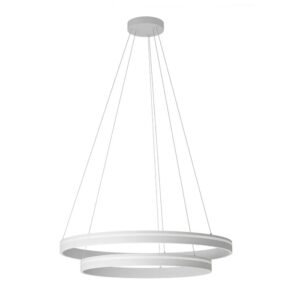 Suspensie Smarter Valdis, alb mat, LED CCT, 76W, 3710 lumeni, 3000K/4000K, D.79 cm, 01-3783