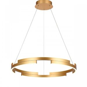 Suspensie Smarter Castle, auriu mat, LED, 36W, 2160 lumeni, alb cald 3000K, D.60 cm, 01-3172