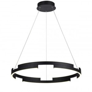 Suspensie Smarter Castle, negru mat, LED, 36W, 2160 lumeni, alb cald 3000K, D.60 cm, 01-3173
