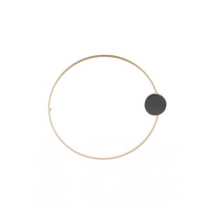 Plafoniera/Aplica led Smarter Atom, negru/alama, LED, 20W, 2565 lumeni, alb cald 3000K, D.60 cm, 01-3103