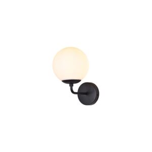 Aplica Smarter Bowling, negru mat, sticla, 1XE27, 01-3148