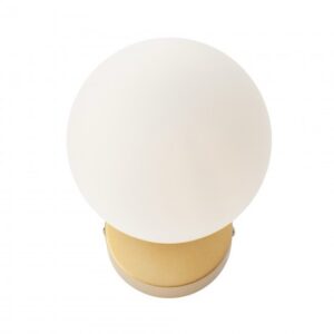 Aplica Smarter Volley, auriu, sticla, 1XE14, 01-2713
