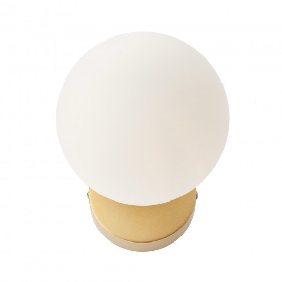 Aplica Smarter Volley, auriu, sticla, 1XE14, 01-2713