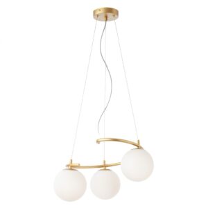 Lustra Smarter Volley, auriu, sticla, 3XE14, D.50 cm, 01-2715