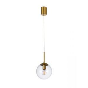 Suspensie Smarter Global, alama, sticla transparenta, 1XE14, D.15 cm, 01-3163