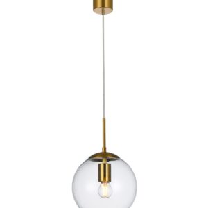 Suspensie Smarter Global, alama, sticla transparenta, 1XE27, D.20 cm, 01-3165