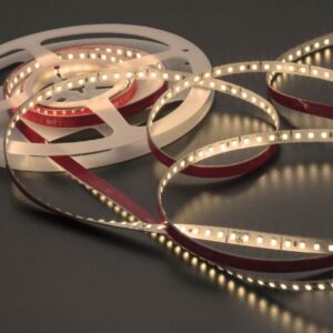 Banda LED XRIBO IP20, rola 5 metri, 12W/ml 128 LED/ml 2700K,  24V CRI 90, Arelux RB212820UWWCRI90