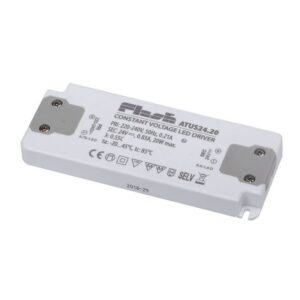 Alimentator la tensiune constantă, 24V, 20W formă slim, pentru circuite cu LED-uri, montaj în interior, IP20, ATUS24.20