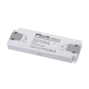 Alimentator la tensiune constantă, 24V, 30W, formă slim, pentru circuite cu LED-uri, montaj în interior, IP20, ATUS24.30
