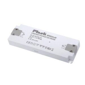 Alimentator la tensiune constantă, 24V, 50W, formă slim, pentru circuite cu LED-uri, montaj în interior, IP20, ATUS24.50
