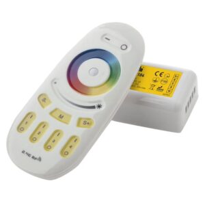 Sistem de control pentru semnal RGBW, cu telecomandă multifuncțională în radio frecvență 4Z 12/24V DC, Arelux, CTR 104