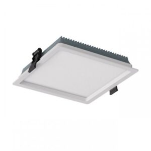 Spot incastrat Arelux XEvo, aluminiu, alb, CCT, LED, 28W, 4150 lumeni, 3000-4000-6000K, 22.5 x 22.5cm, EVS04CCT SWH