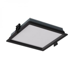 Spot incastrat Arelux XEvo, aluminiu, negru , CCT, LED, 23W, 3473 lumeni, 3000-4000-6000K, 17.5 X17.5cm, EVS03CCT SBK