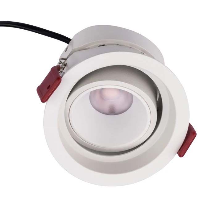 Spot LED incastrat orientabil MT 147 12W, 4000K, 1100 lm, lumina naturală , orientabil, alb mat, 70410