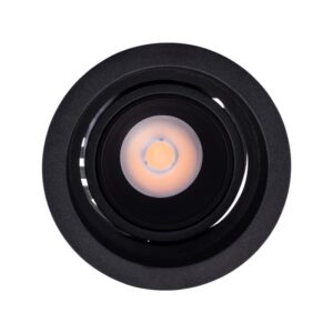 Spot LED incastrat orientabil MT 147, 12W, 4000K, 1100 lm, lumina neutra , negru mat, 70412