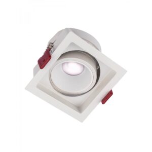 Spot incastrat orientabil MT148 LED, alb mat, 12W, 4000K, lumina neutră , 1100 lumeni, 70414
