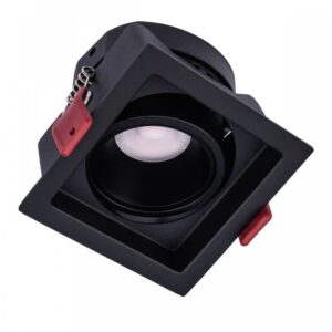 Spot incastrat orientabil MT148 LED, negru mat, 12W, 3000K, lumina caldă, 1050 lumeni, 70415