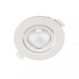 Spot incastrat orientabil PT08, LED, alb mat, 10W, 4000K, lumina neutra, 1150 lumeni, 70427