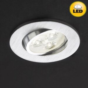 Spot LED incastrat MT 115, 3W, lumina neutra, orientabil, aluminiu, 70317