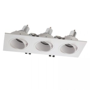 Spot incastrat PT 03 MWH 3 x GU10, plastic, alb, 70394