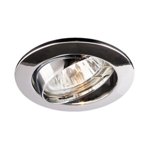 Spot incastrat ELC 229B 70007, GU10, orientabil, perla crom / crom