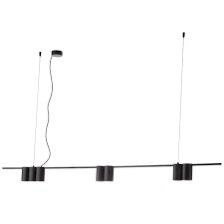 Suspensie Smarter Modi, negru, 7XGU10, L.150 cm, 01-3519