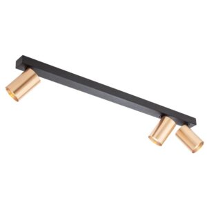 Plafoniera /Aplica Smarter Modi, negru/aur mat, 3XGU10, L.70 cm, 01-3506