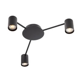 Lustra Smarter Noa, negru mat, 3XGU10, L.53 cm, 01-4050