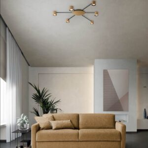 Lustra Smarter Noa, auriu mat, 6XGU10, L.74 cm, 01-4051