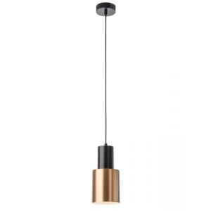 Suspensie Smarter Aurum, negru/alama, 1XE27, D.12 cm, 01-3080