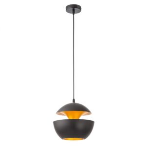 Suspensie Smarter Lampu, negru/auriu, 1XE27, D.25 cm, 01-2712
