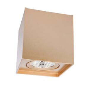 Spot LED aparent PC 01, 10W, lumina calda, orientabil, auriu mat, 70440