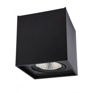 Spot aplicat orientabil PC01, negru mat, LED, 10W, 4000K, lumina naturală,960 lumeni, L.10 cm, 70443