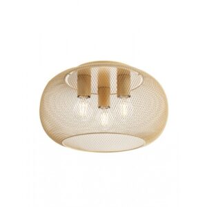 Plafoniera Smarter Crocket, auriu mat, 3XE27, D.40 cm, 01-3139