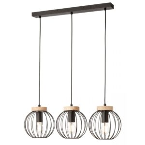 Lustra Smarter Trellis, lemn, 3XE27, L.54 cm, 01-3138