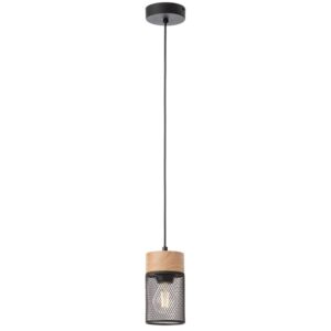 Suspensie Smarter Stem, lemn natur, 1XE27, D.10 cm, 01-3141