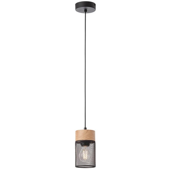 Suspensie Smarter Stem, lemn natur, 1XE27, D.10 cm, 01-3141