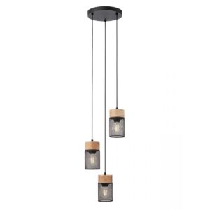 Lustra Smarter Stem, lemn natur, 3XE27, D.22 cm, 01-3142